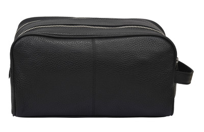 Marco Leather Wash Bag - Rambler Black